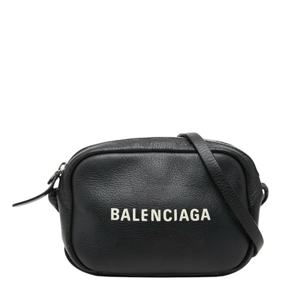 Balenciaga Camera Bag Crossbody Black Leather